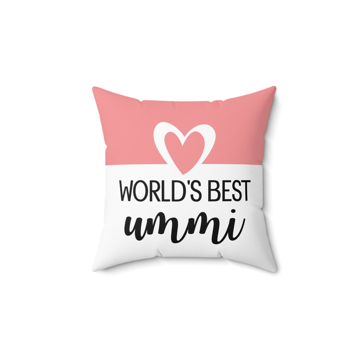 “World’s Best Ummi” Pillow – Islamic Gift for Moms