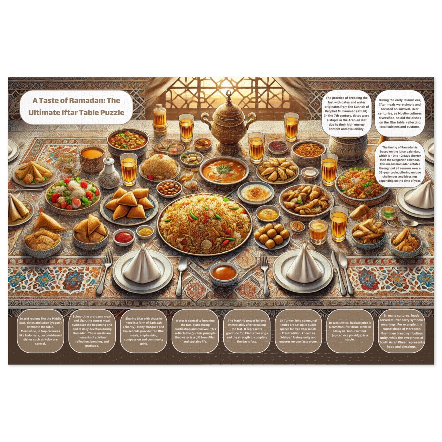 Iftar Puzzle Set – Activity for Muslim Kids & Families