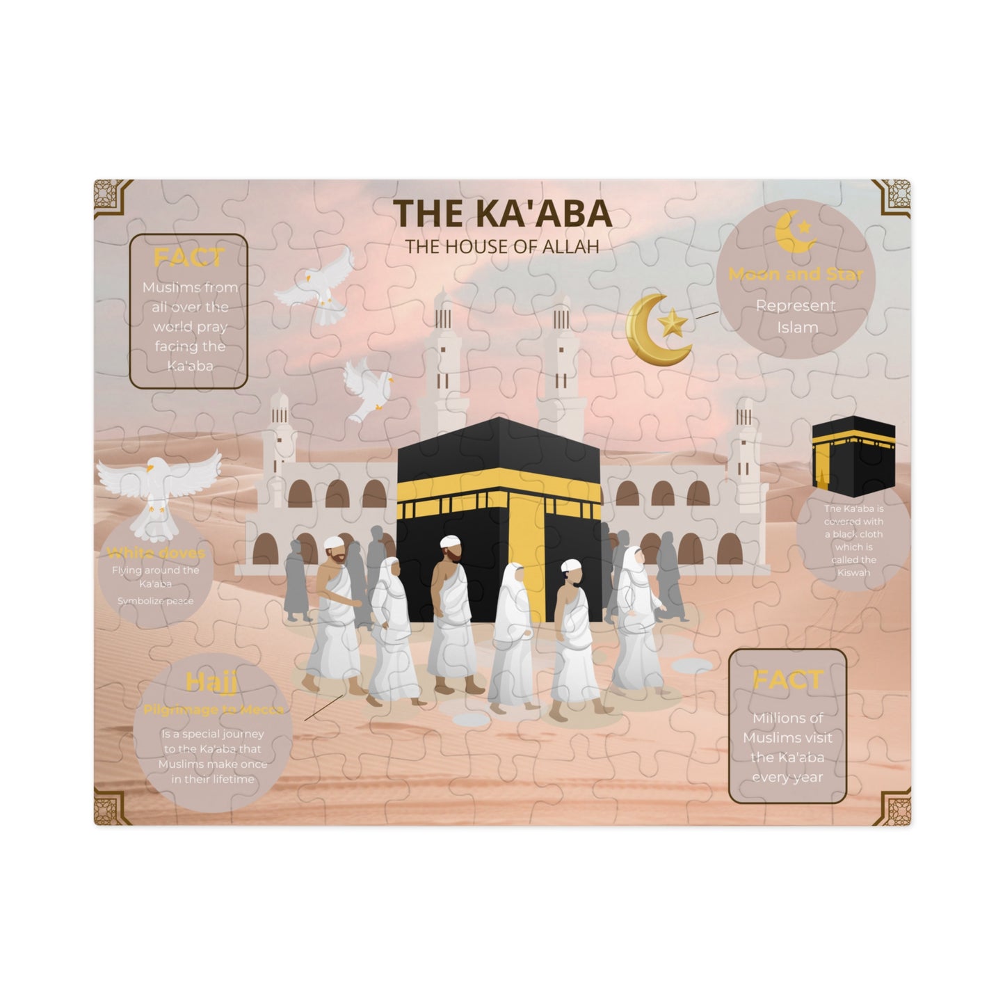 Kaaba Puzzle Set – Islamic Learning Gift for Kids & Adults