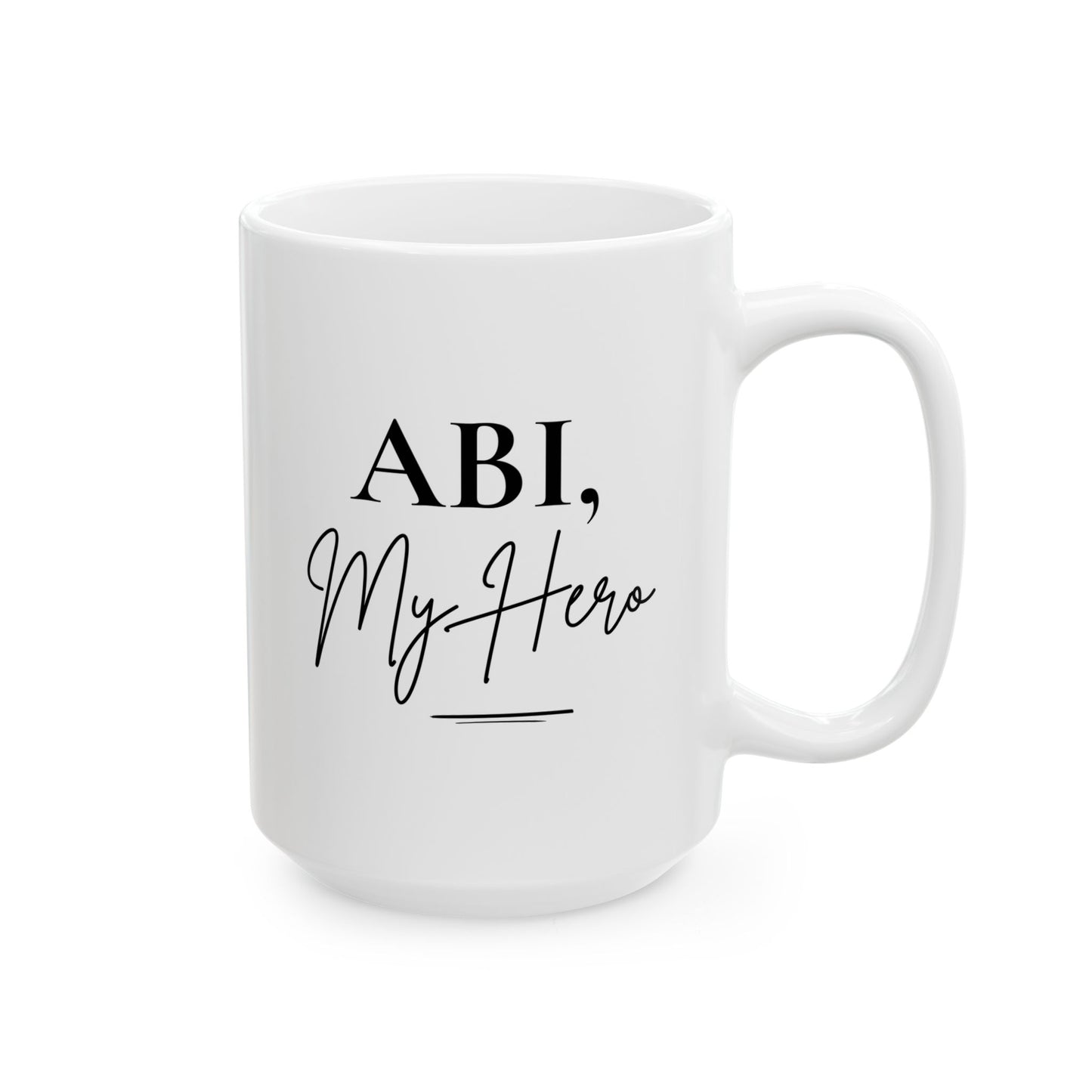 Abi, My Hero Mug – Islamic Dad Gift (Customizable Title)