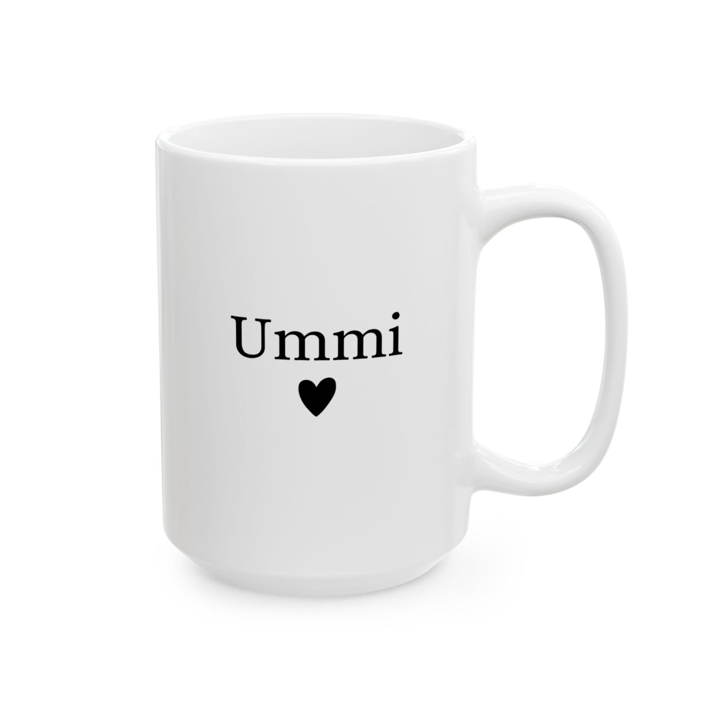 Ummi Mug with Heart – Minimal Islamic Gift for Mom