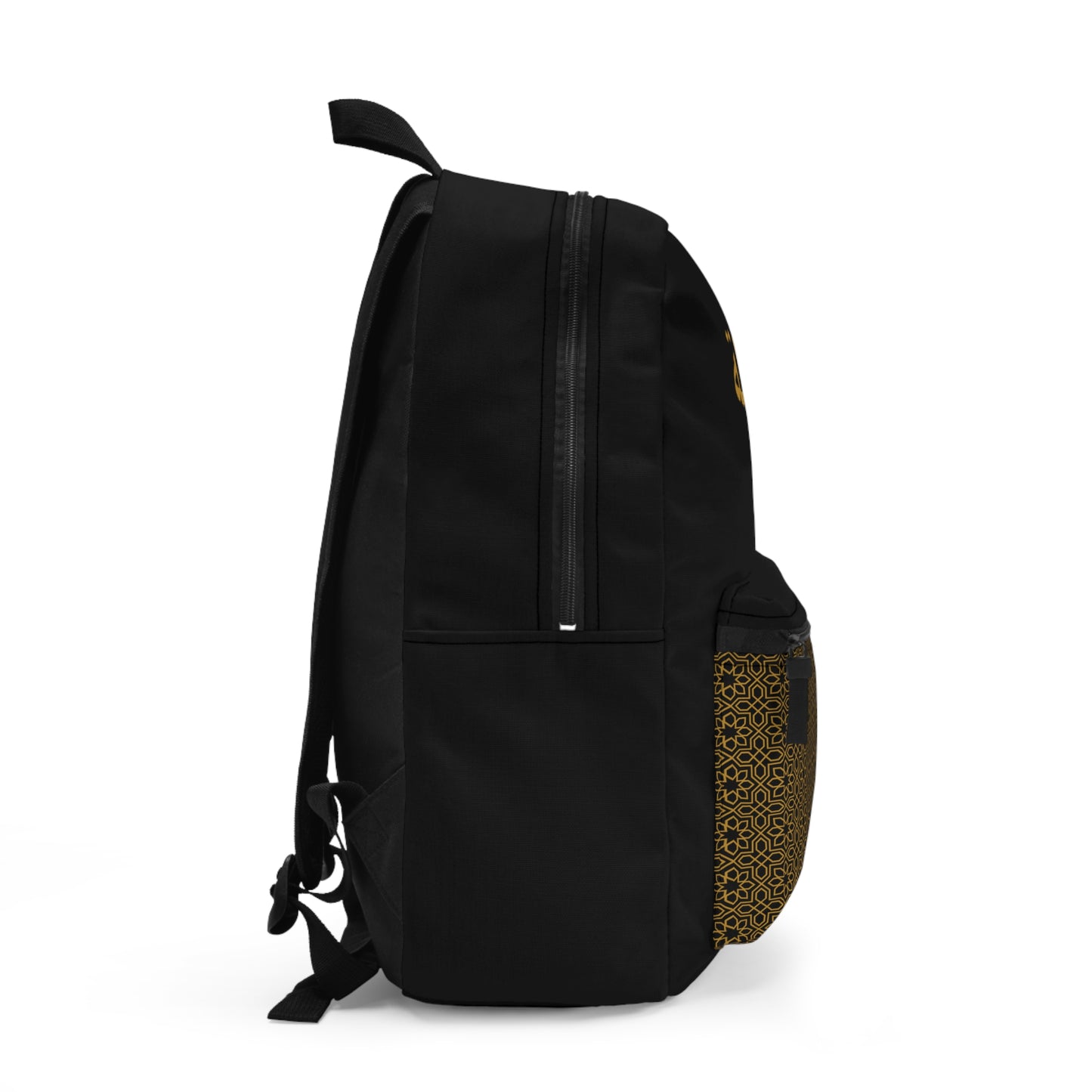 Personalized Arabic name backpack in black and gold – eid school gift