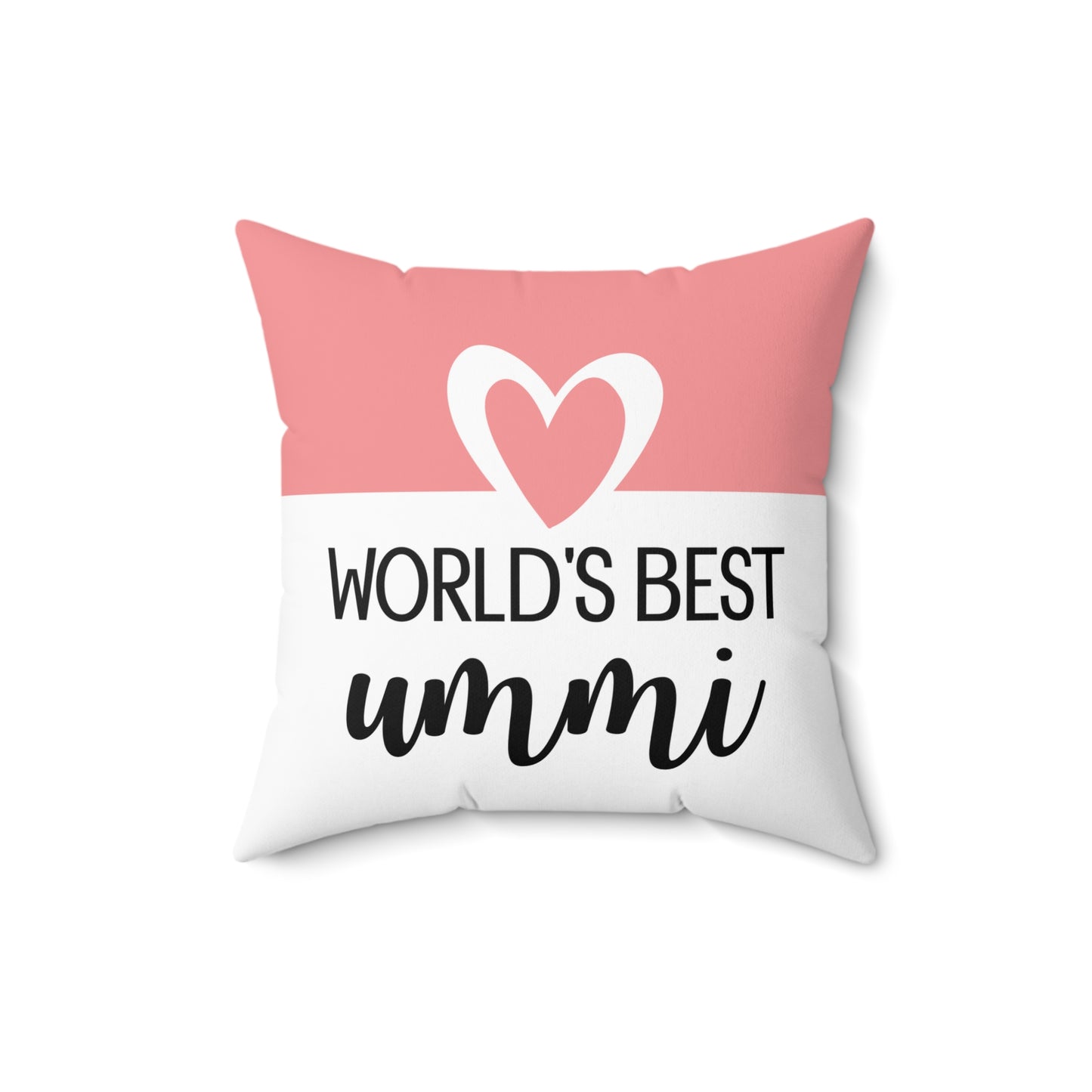 “World’s Best Ummi” Pillow – Islamic Gift for Moms