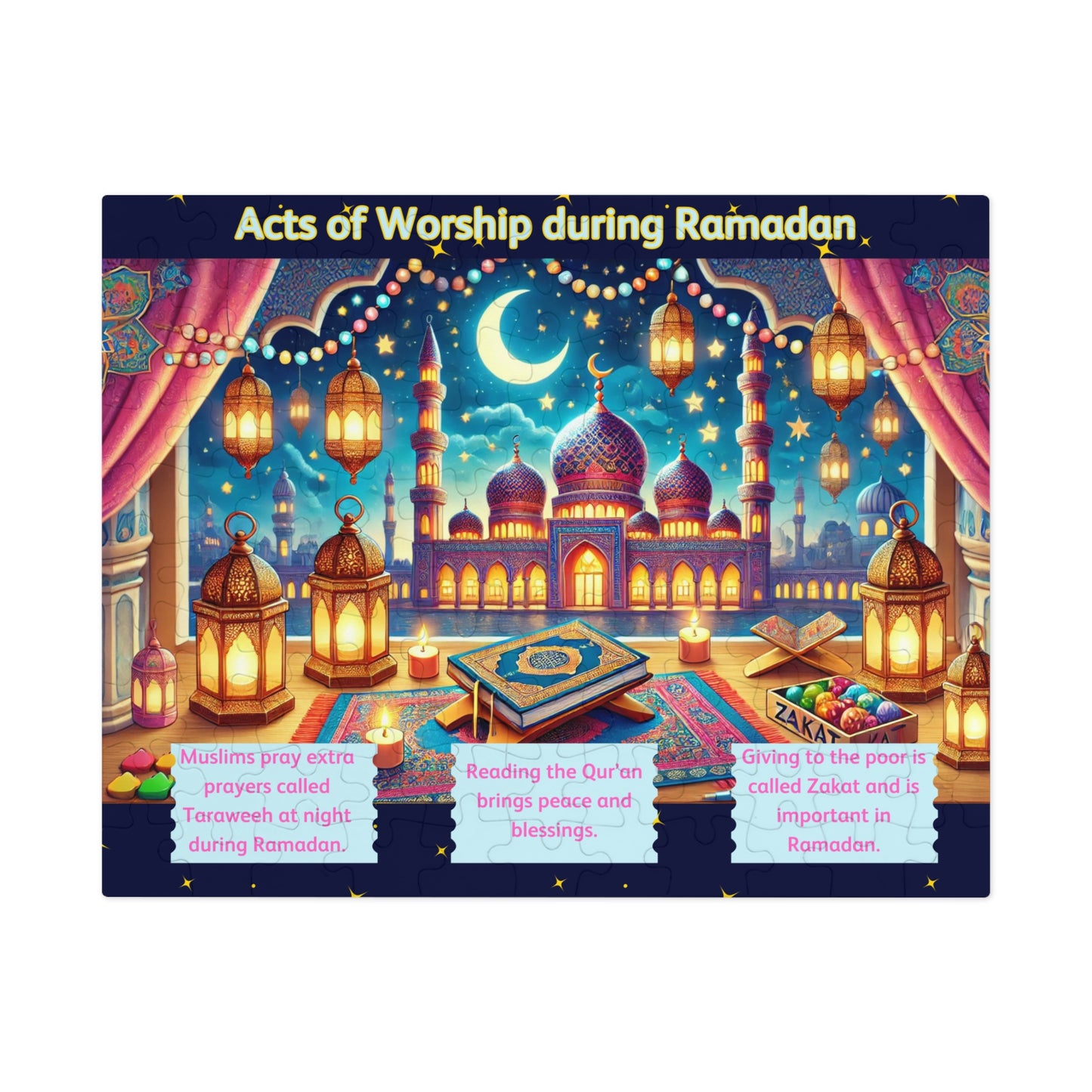 Ramadan Puzzle Set – Islamic Learning Game for Kids & Families