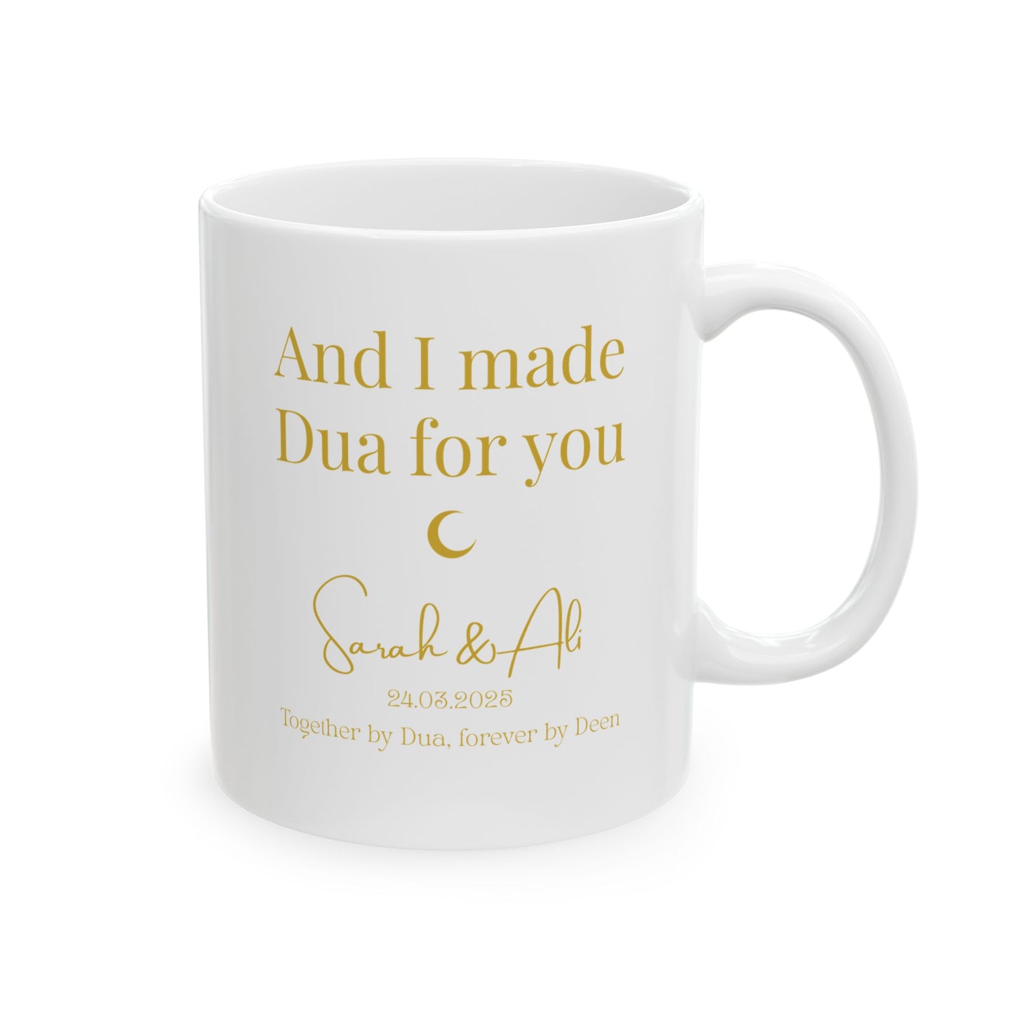 Sunnah Love Mug Set – Personalized Islamic Couple Gift with Names & Date