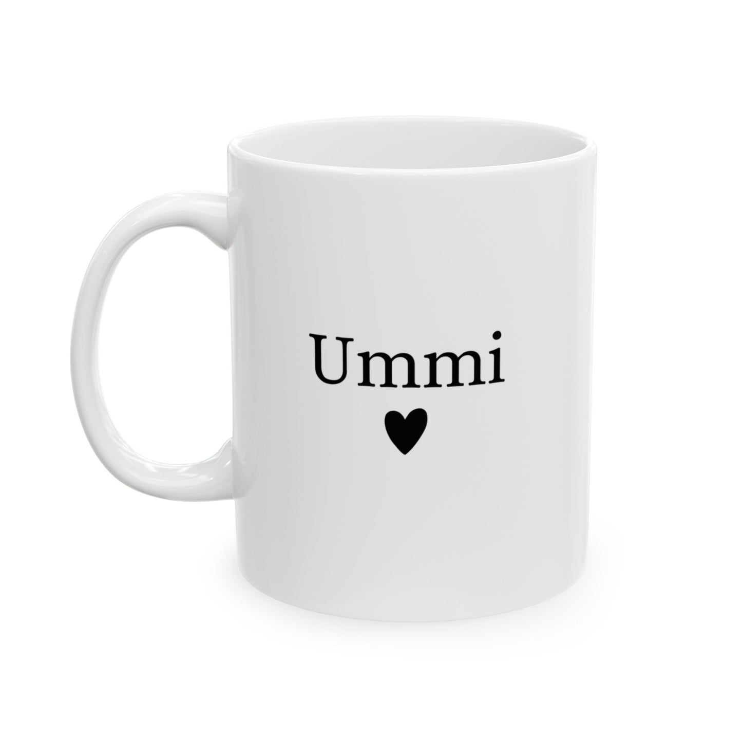 Ummi Mug with Heart – Minimal Islamic Gift for Mom