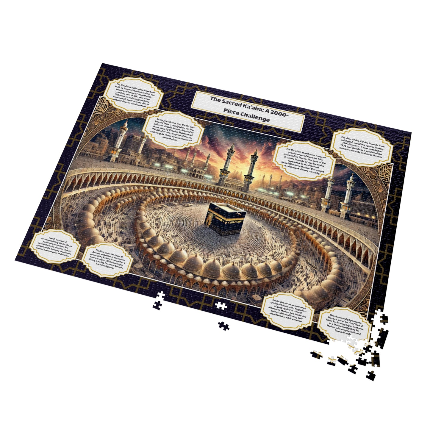 Kaaba Puzzle Set – Islamic Learning Gift for Kids & Adults