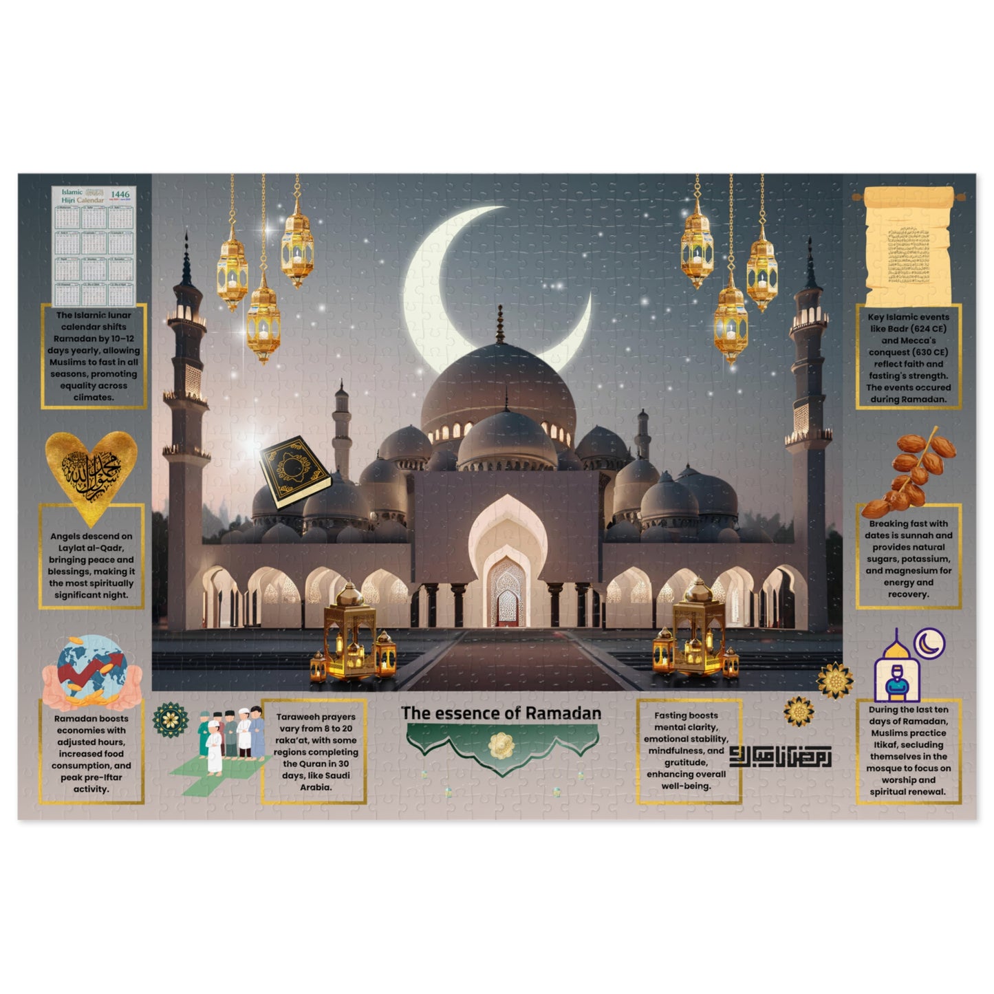 Ramadan Puzzle Set – Islamic Learning Game for Kids & Families