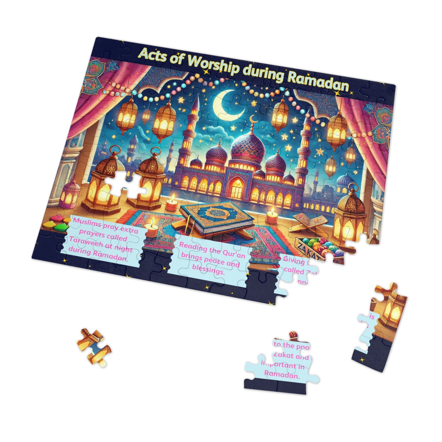 Ramadan Puzzle Set – Islamic Learning Game for Kids & Families
