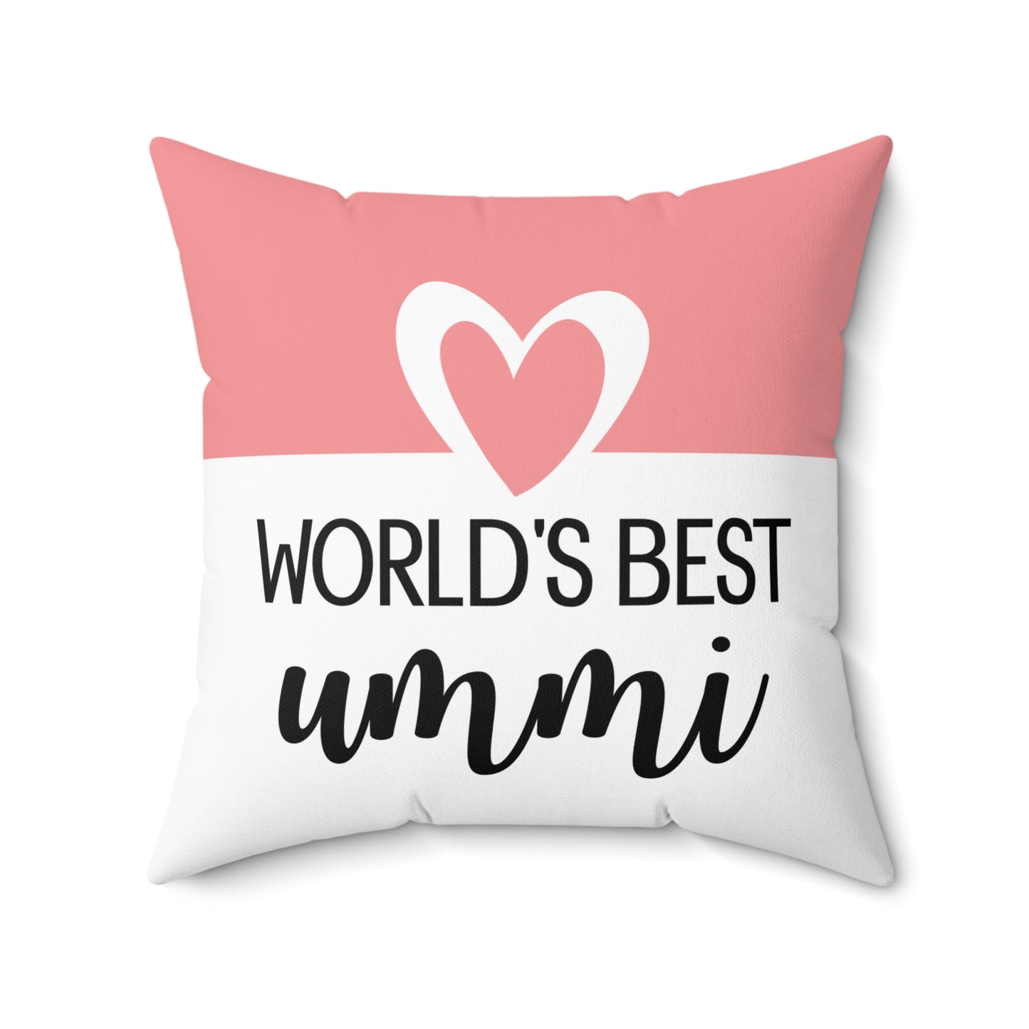 “World’s Best Ummi” Pillow – Islamic Gift for Moms