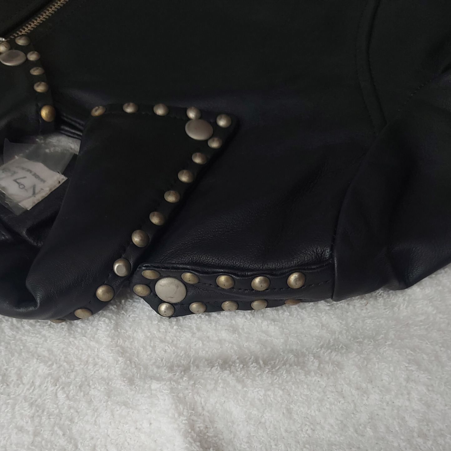 Studded Leather Jacket – Sample Piece | N⁰7 Kids - Black