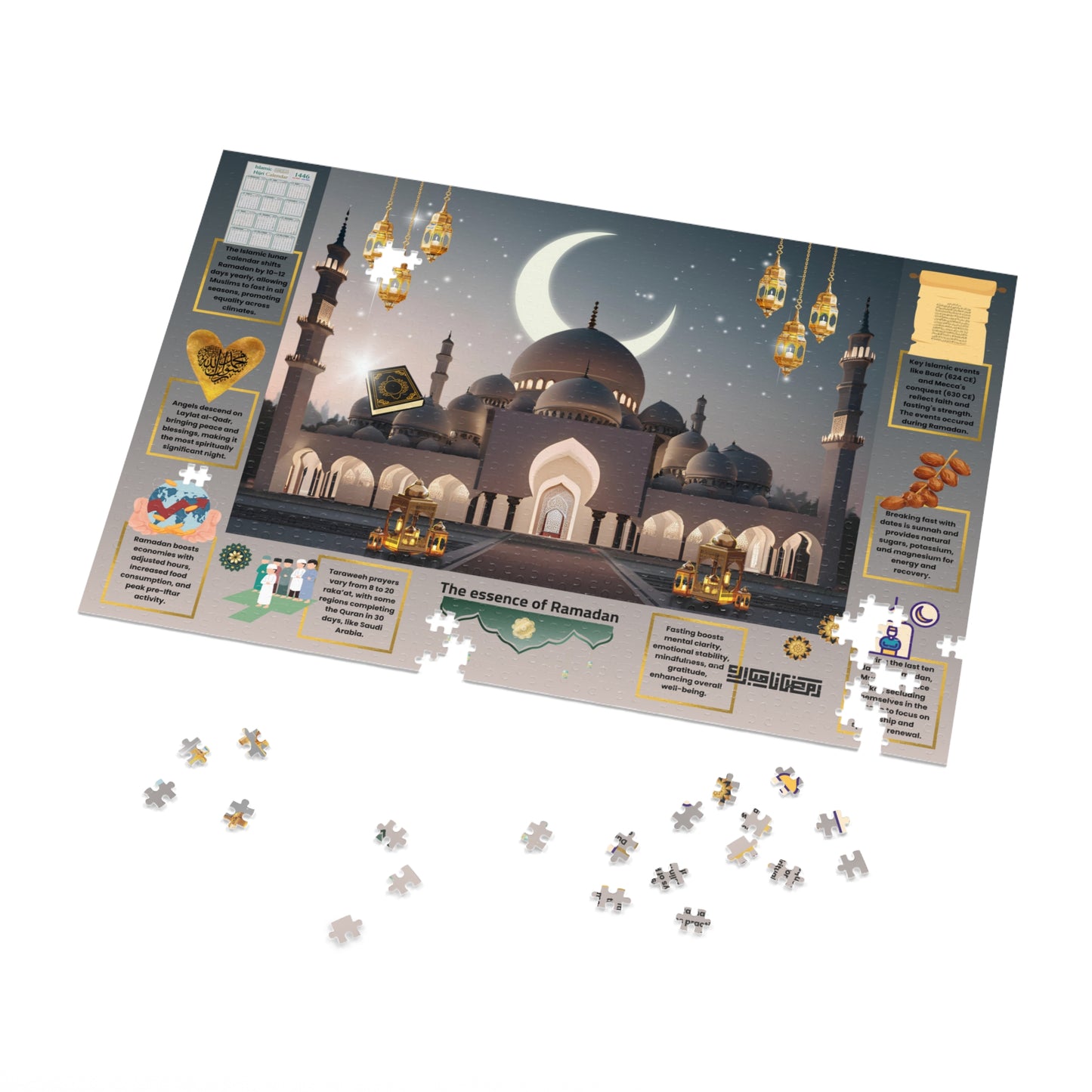 Ramadan Puzzle Set – Islamic Learning Game for Kids & Families