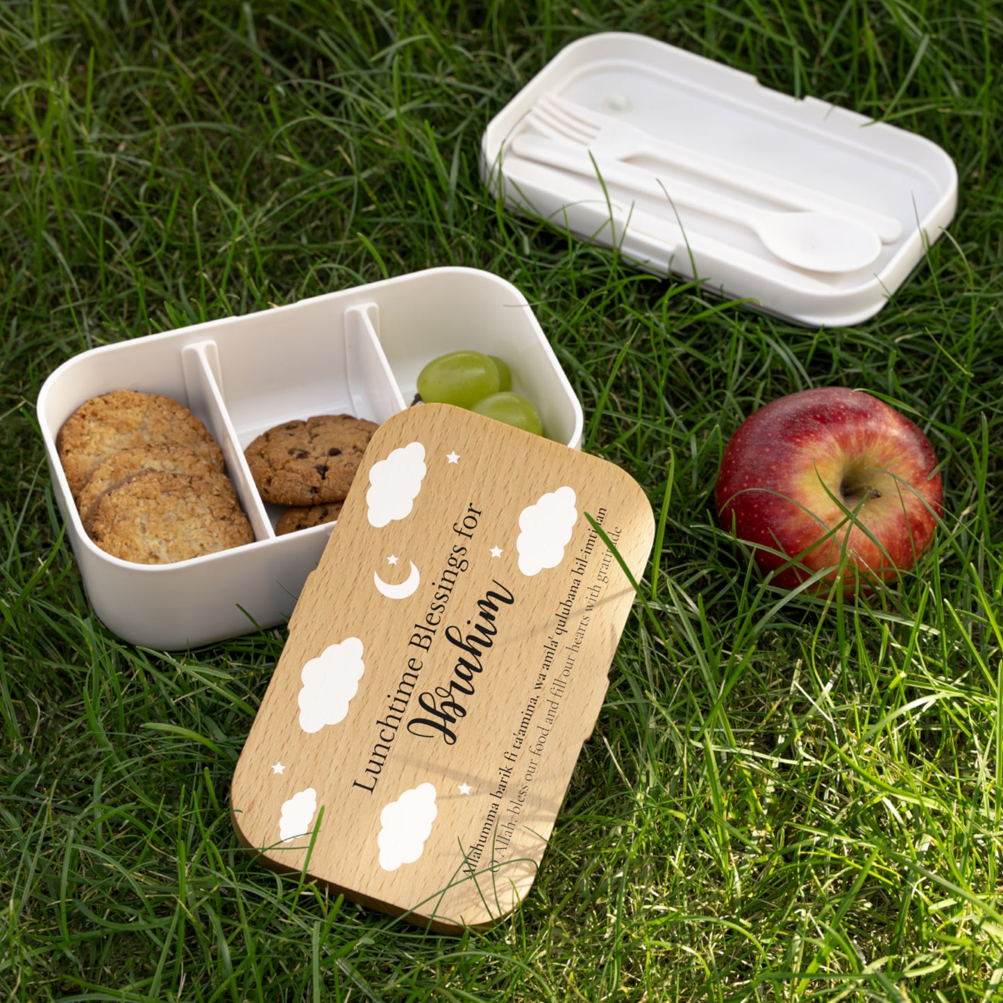 Gepersonaliseerde islamitische lunchbox met Arabische naam | Back to School Cadeau