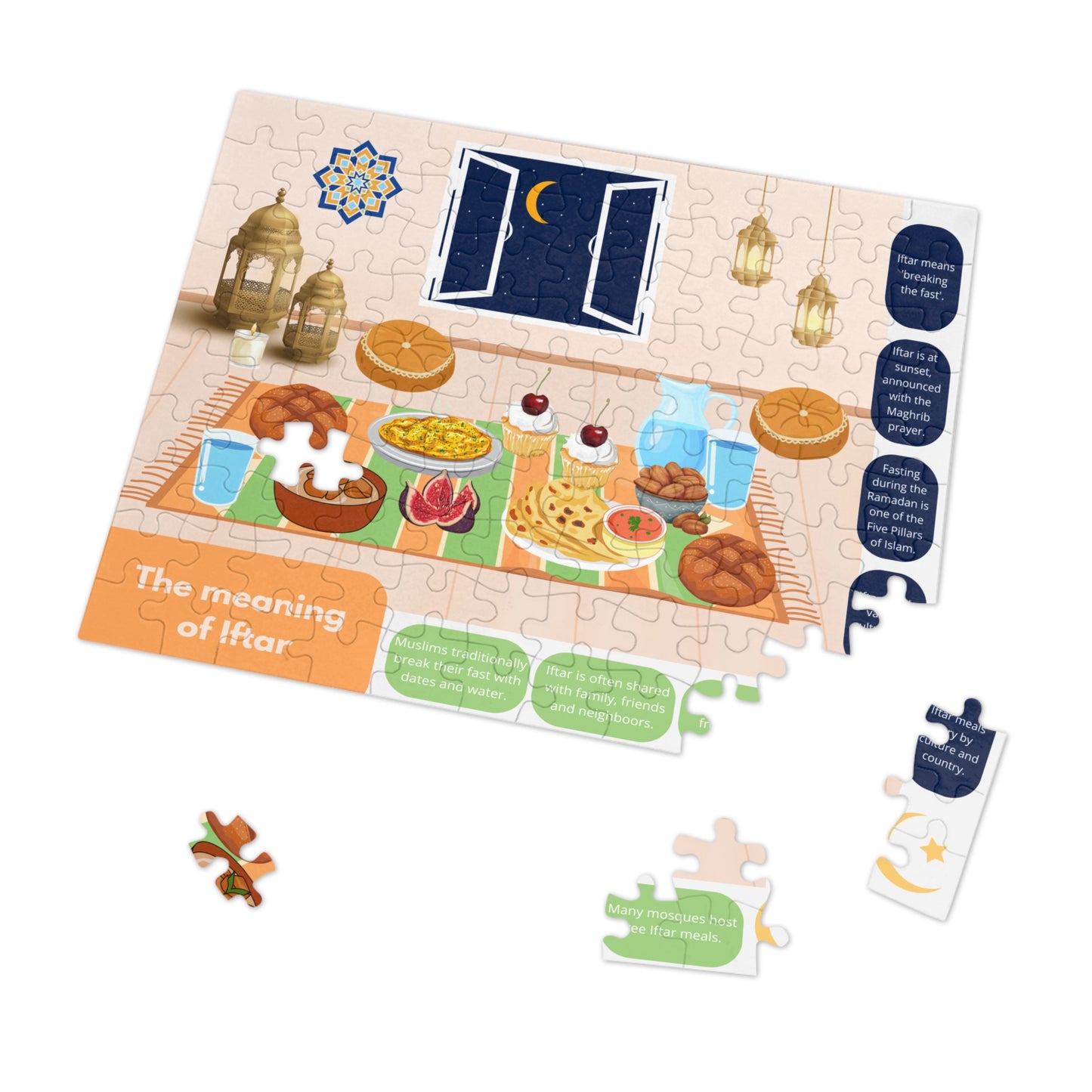 Iftar Puzzle Set – Activity for Muslim Kids & Families