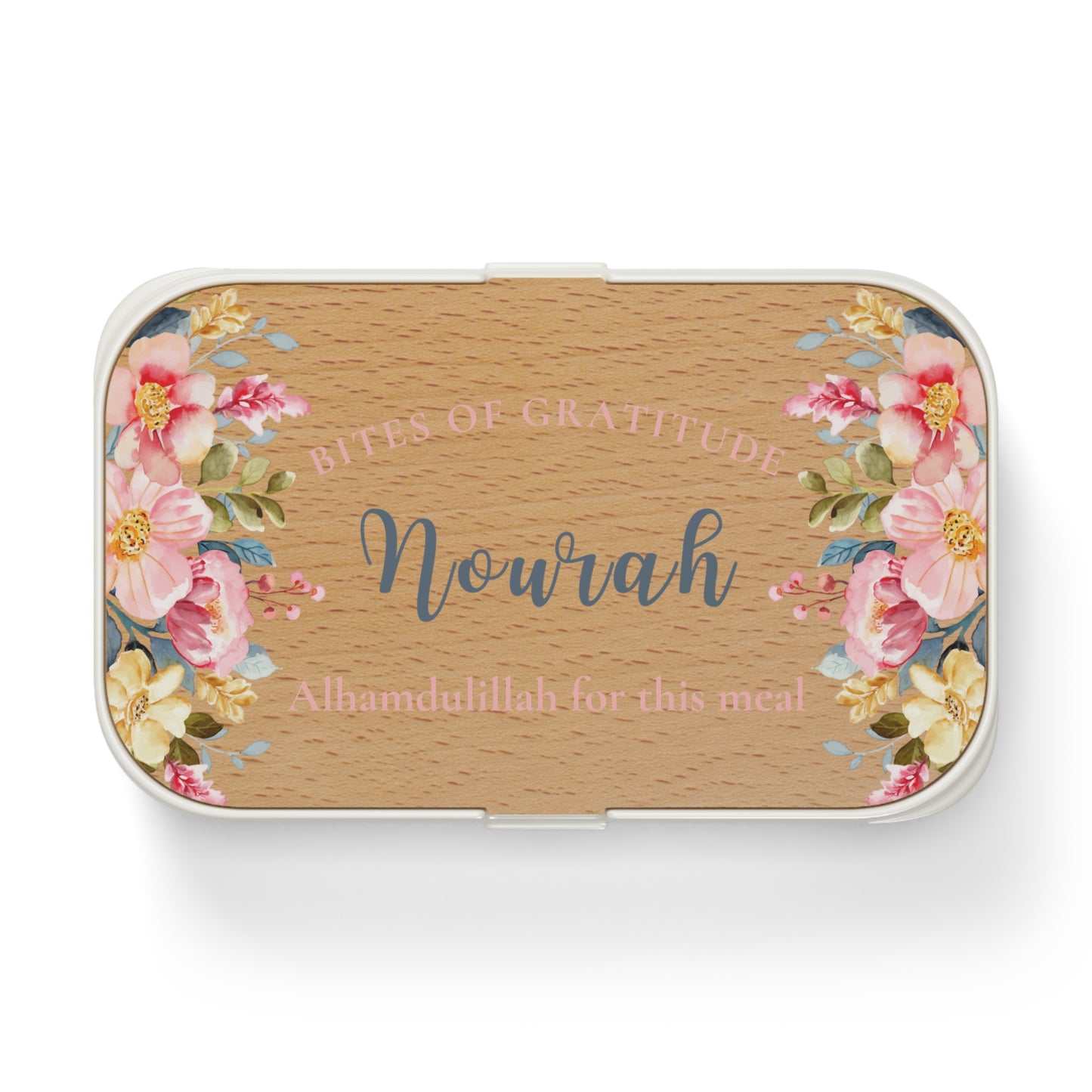Floral Name Lunchbox – Islamic Back to School Gift for Girls