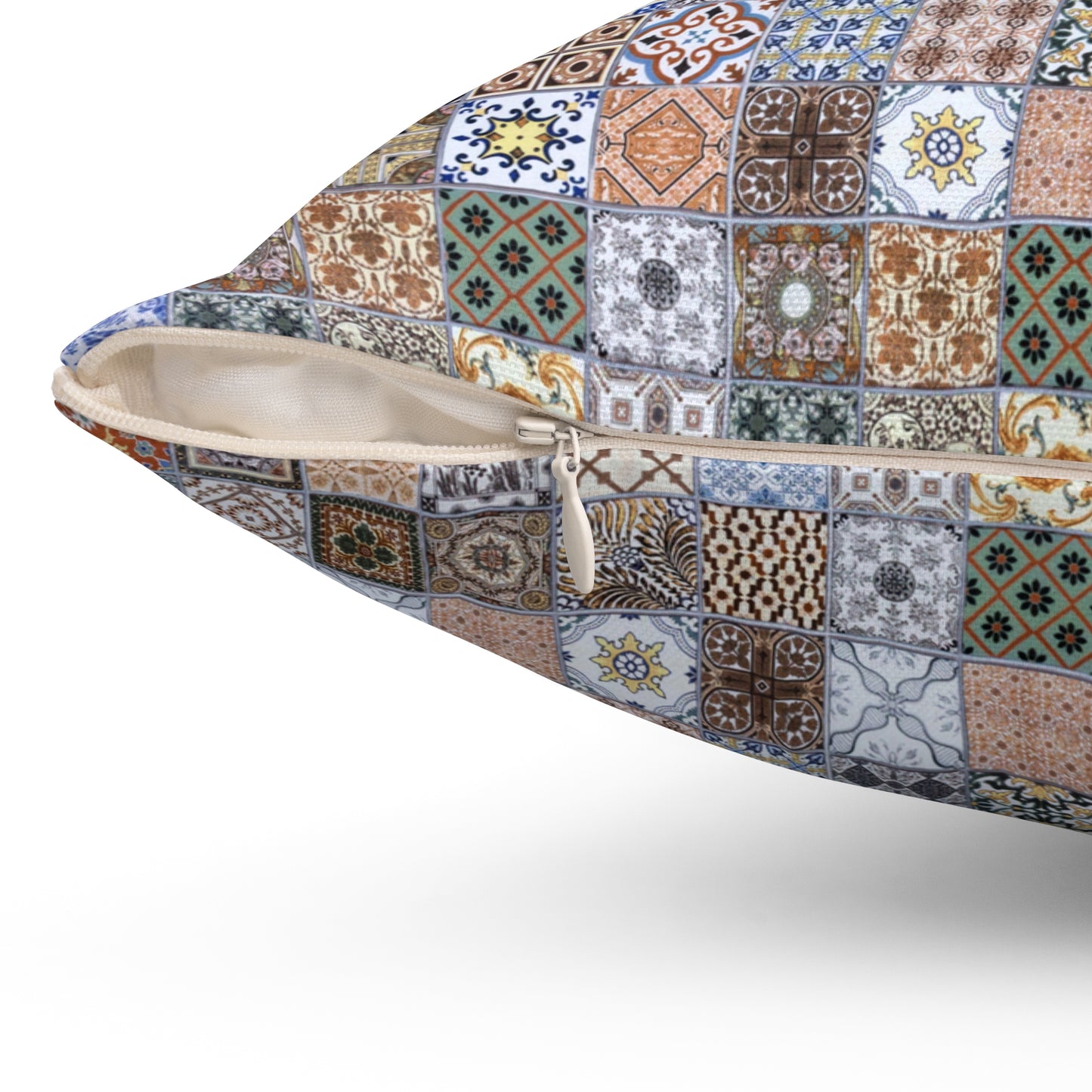 Moroccan Mosaic Tile Pillow – Islamic Andalusian-Style Cushion Cover