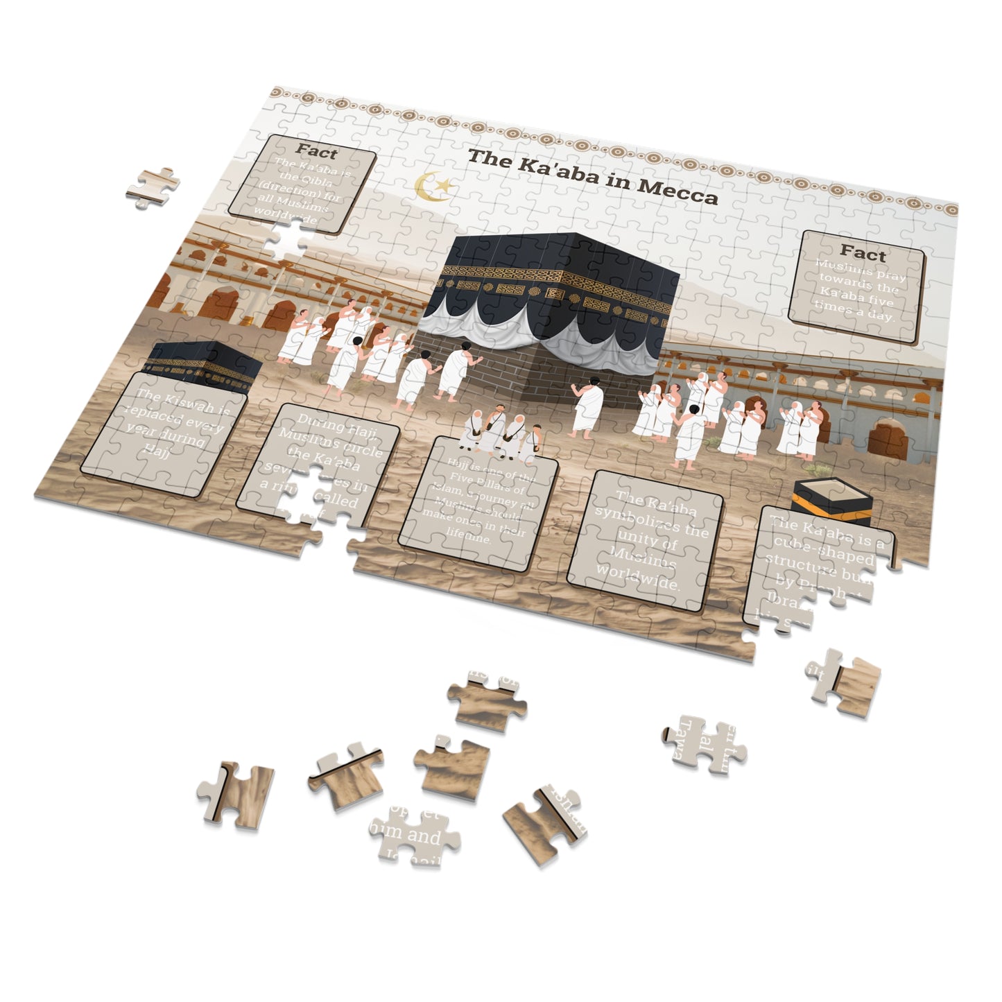 Kaaba Puzzle Set – Islamic Learning Gift for Kids & Adults