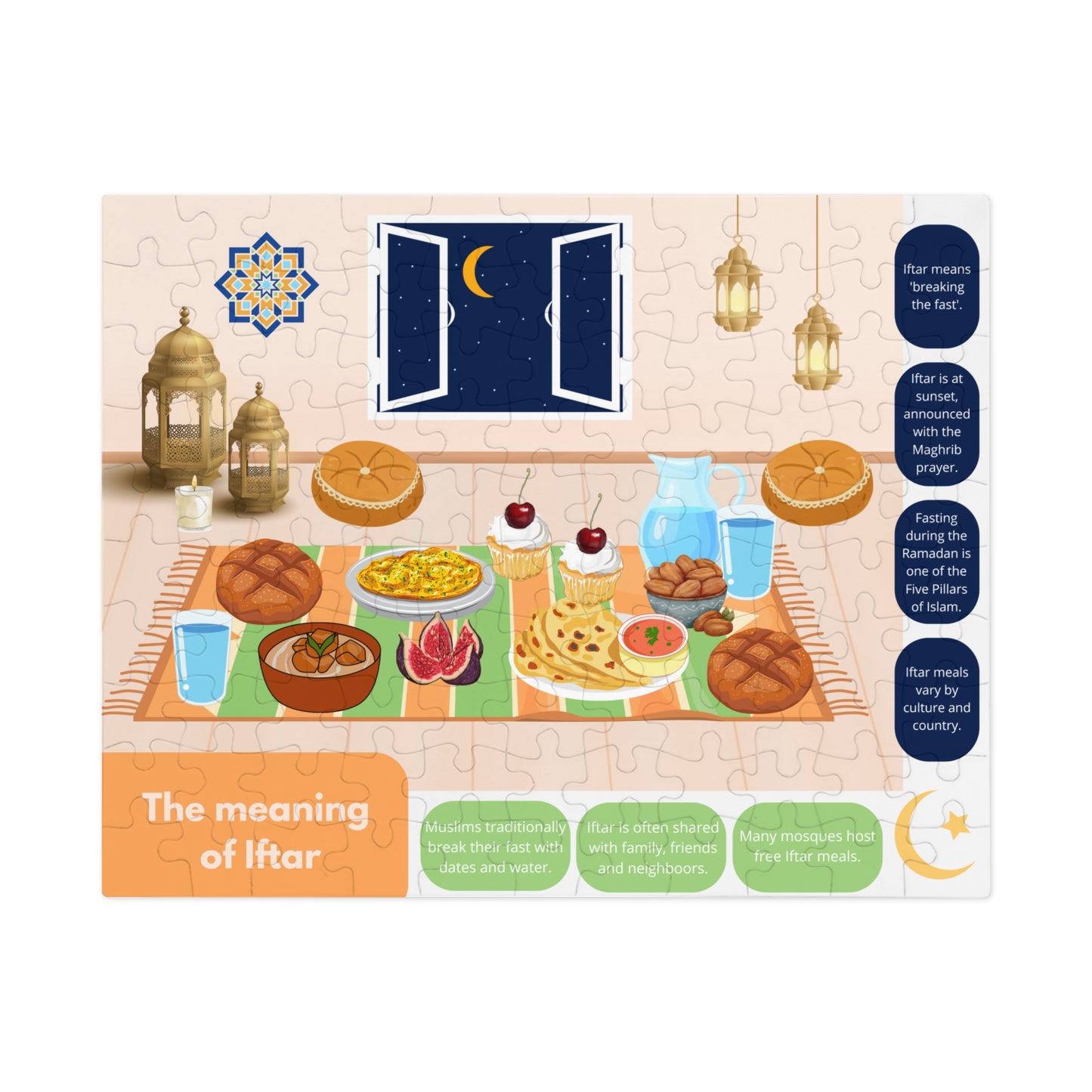 Iftar Puzzle Set – Activity for Muslim Kids & Families
