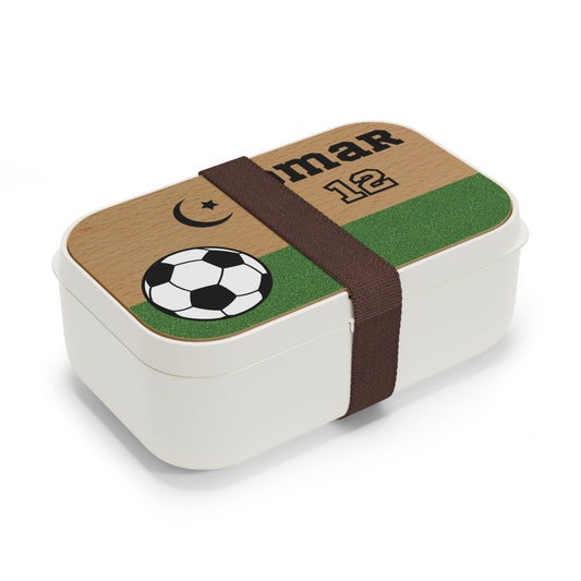 Football Lunchbox with Name & Number | Islamic School Gift for Kids
