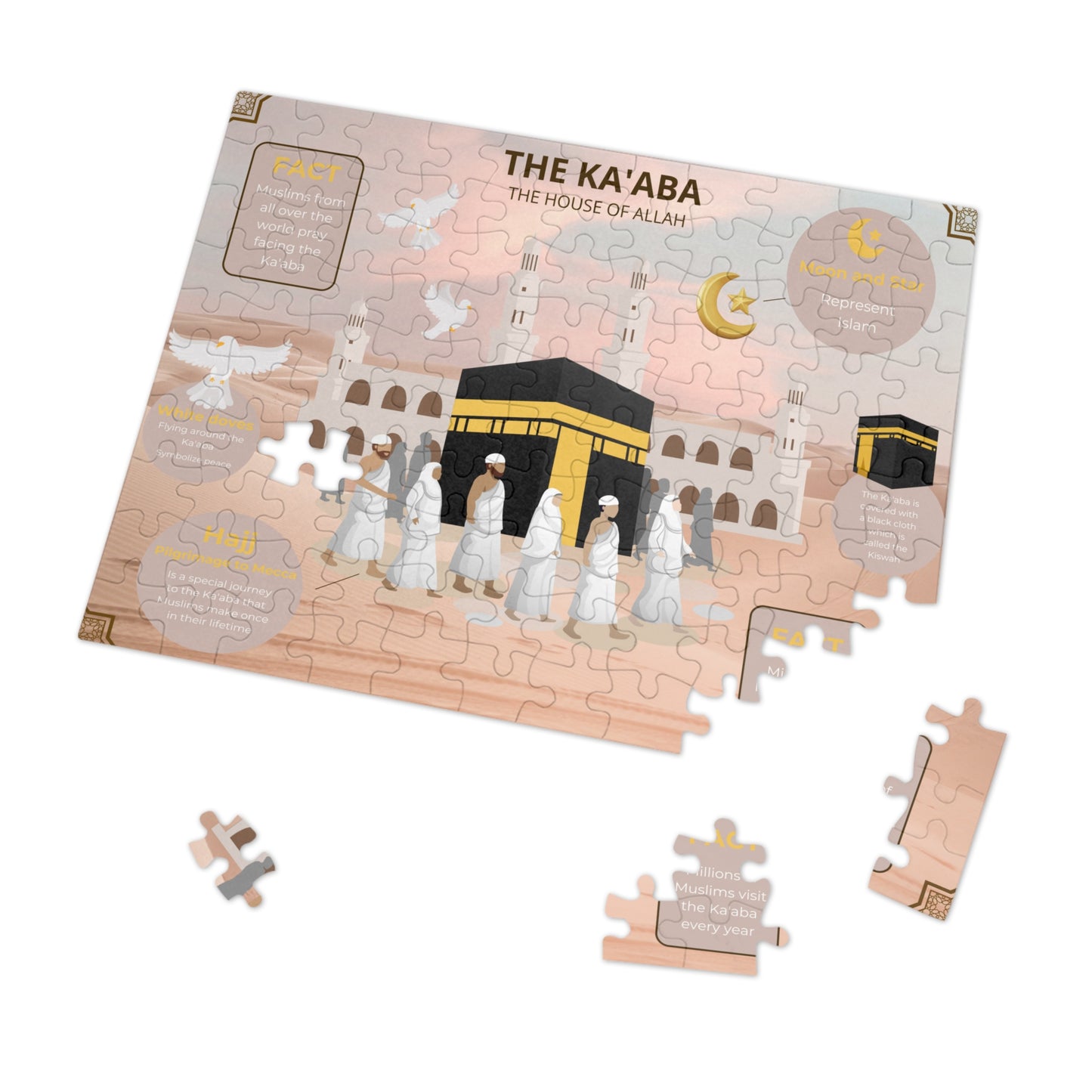 Kaaba Puzzle Set – Islamic Learning Gift for Kids & Adults