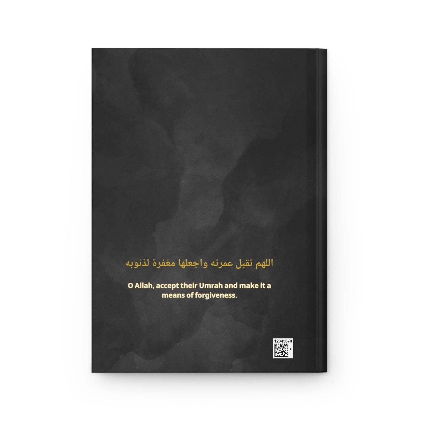 Personalized Umrah Notebook – Matte Hardcover Islamic Journal with Dua & Kaaba Design