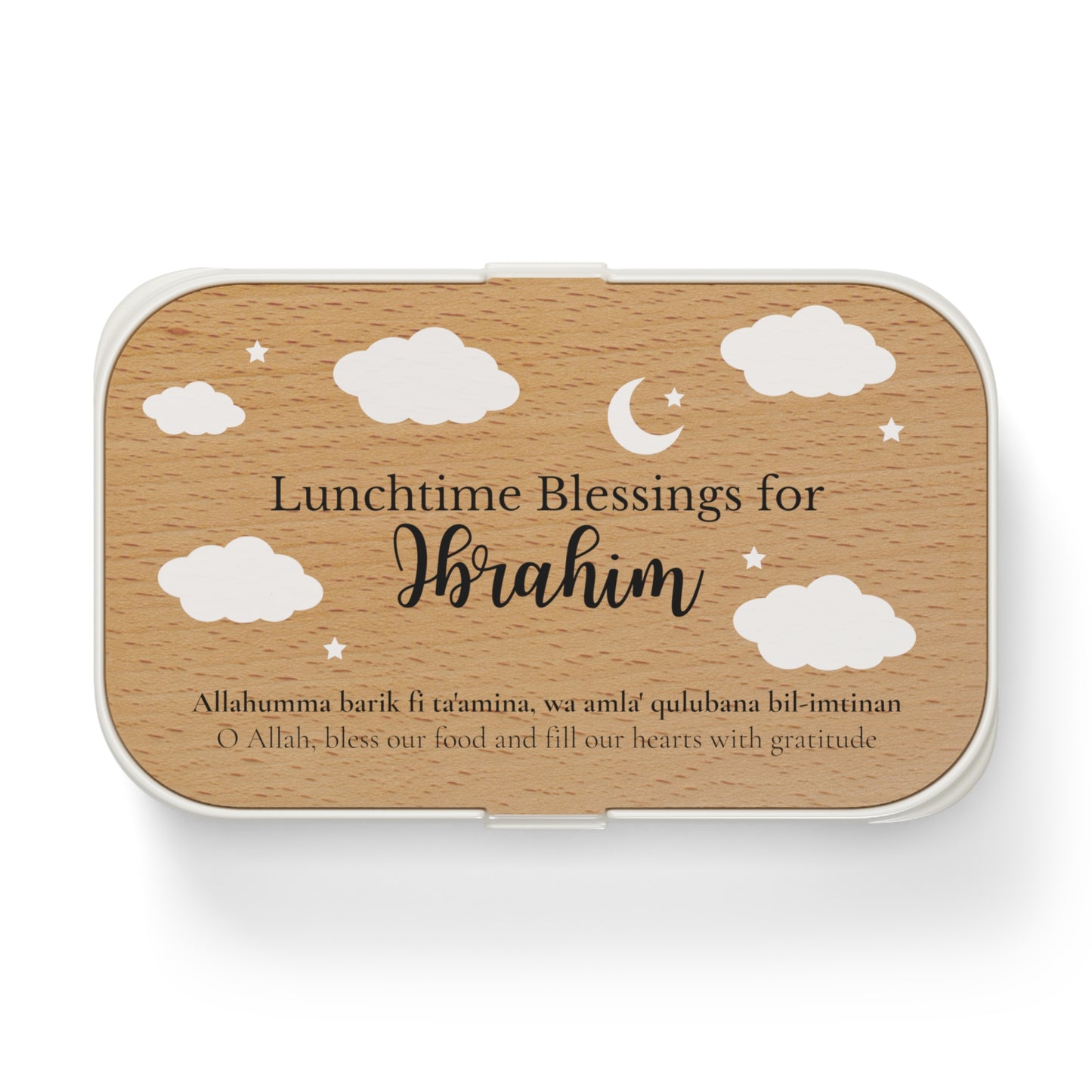 Gepersonaliseerde islamitische lunchbox met Arabische naam | Back to School Cadeau