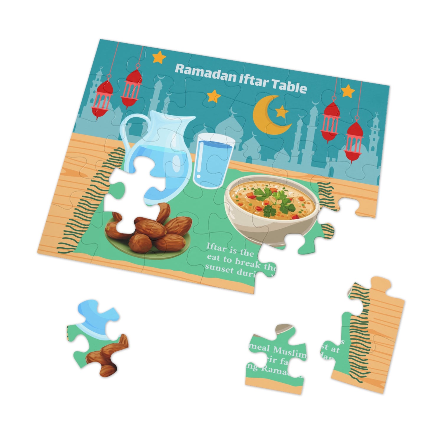 Iftar Puzzle Set – Activity for Muslim Kids & Families