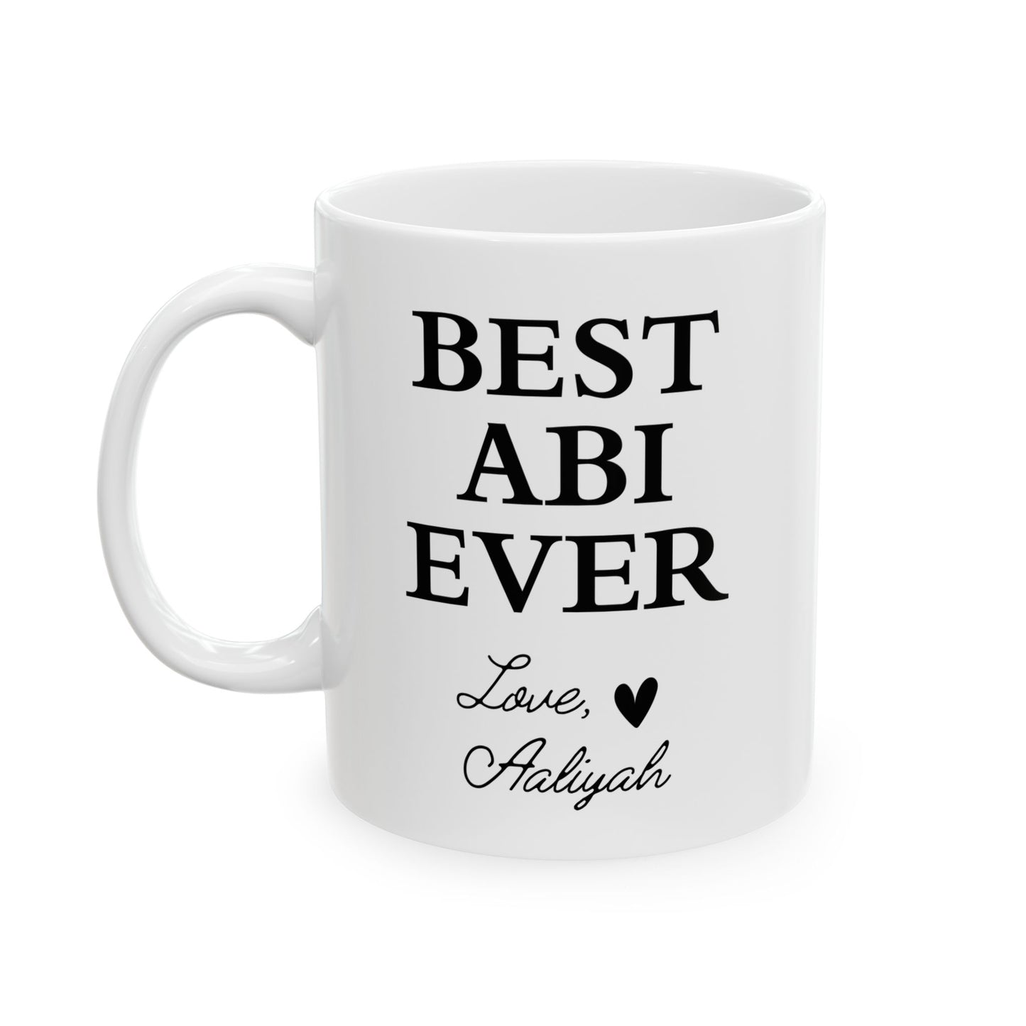 Beste Abi ooit mok - Gepersonaliseerd islamitisch cadeau van kind