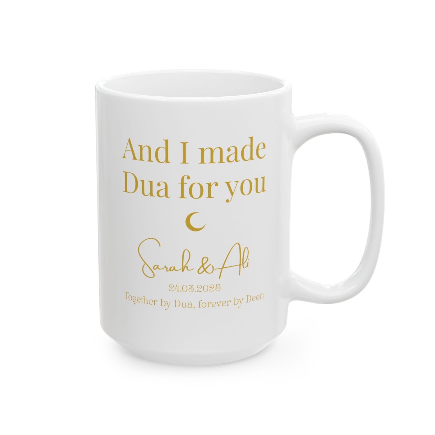 Sunnah Love Mug Set – Personalized Islamic Couple Gift with Names & Date