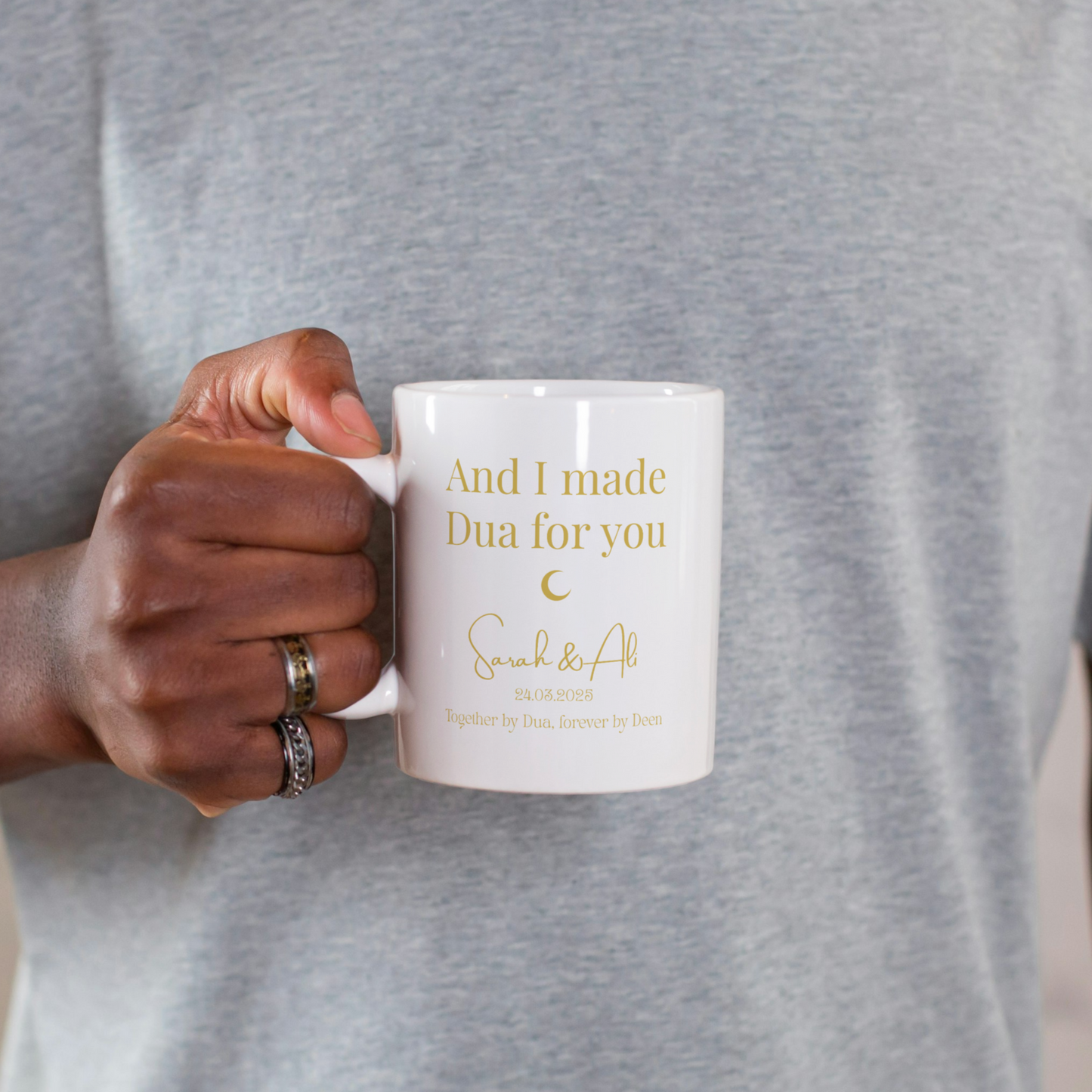 Sunnah Love Mug Set – Personalized Islamic Couple Gift with Names & Date