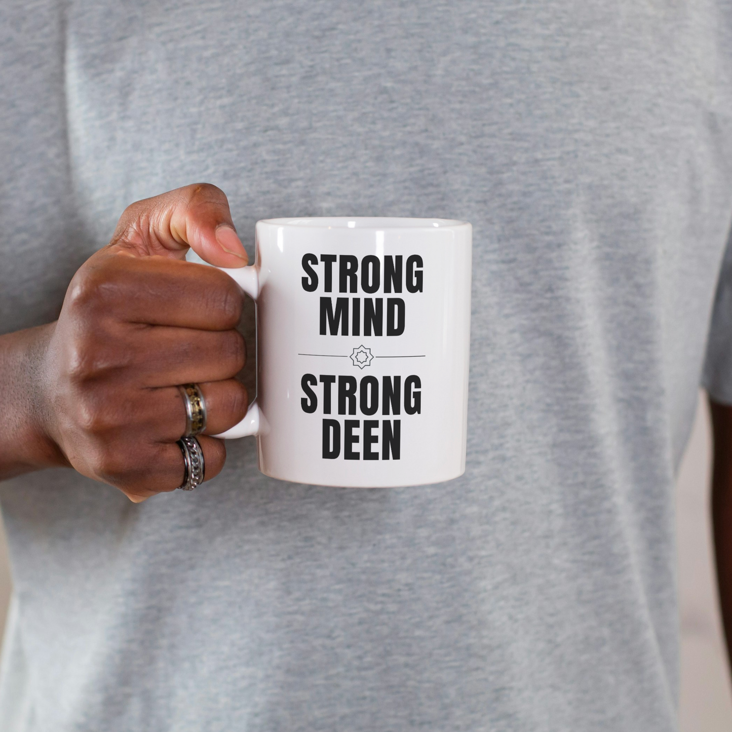 Strong Mind, Strong Deen Mug – Islamic Reminder for Him