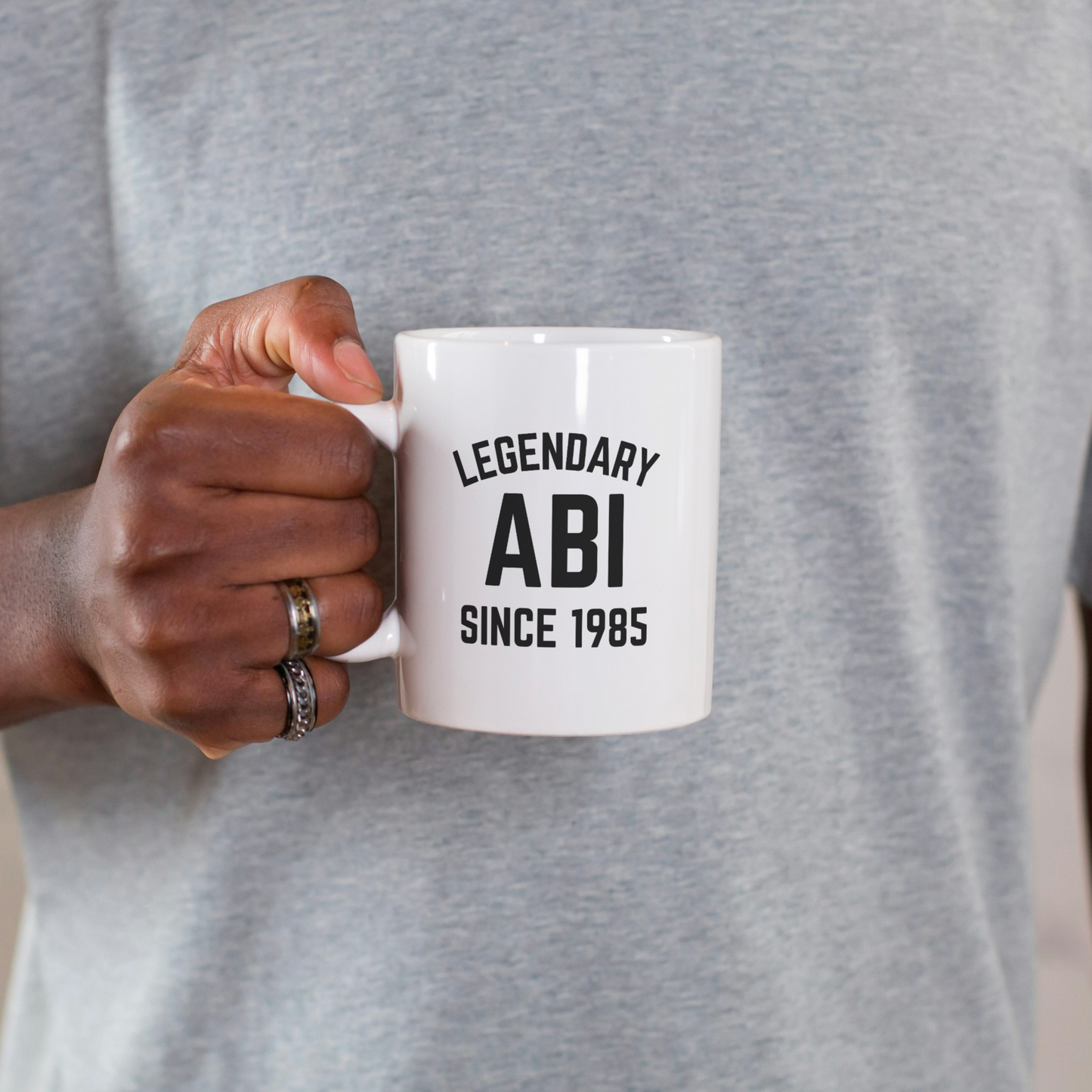 Legendary Abi Mug – Custom Islamic Dad Gift with Year