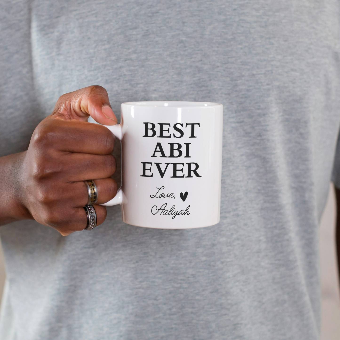 Beste Abi ooit mok - Gepersonaliseerd islamitisch cadeau van kind