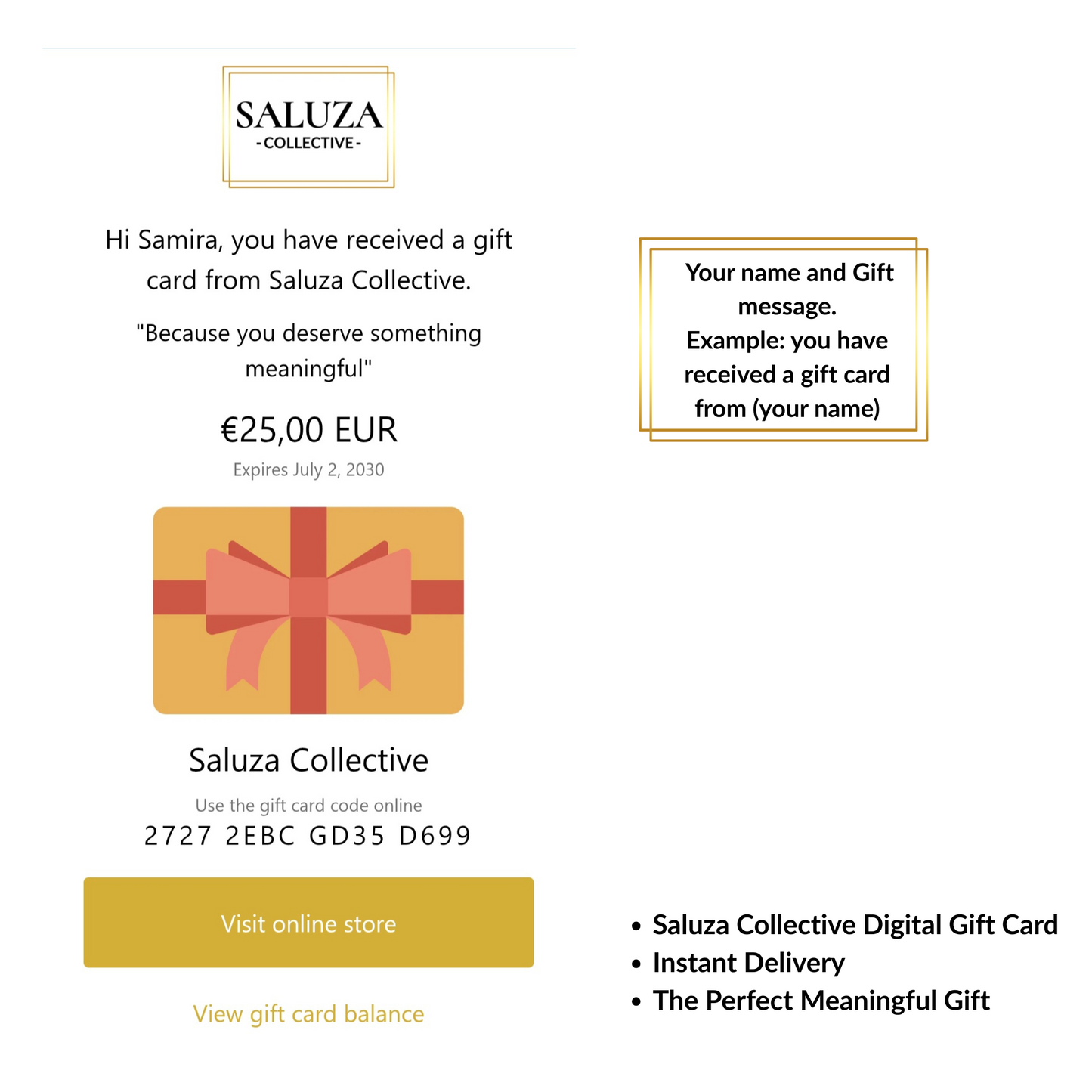 Saluza Collective Digital Gift Card