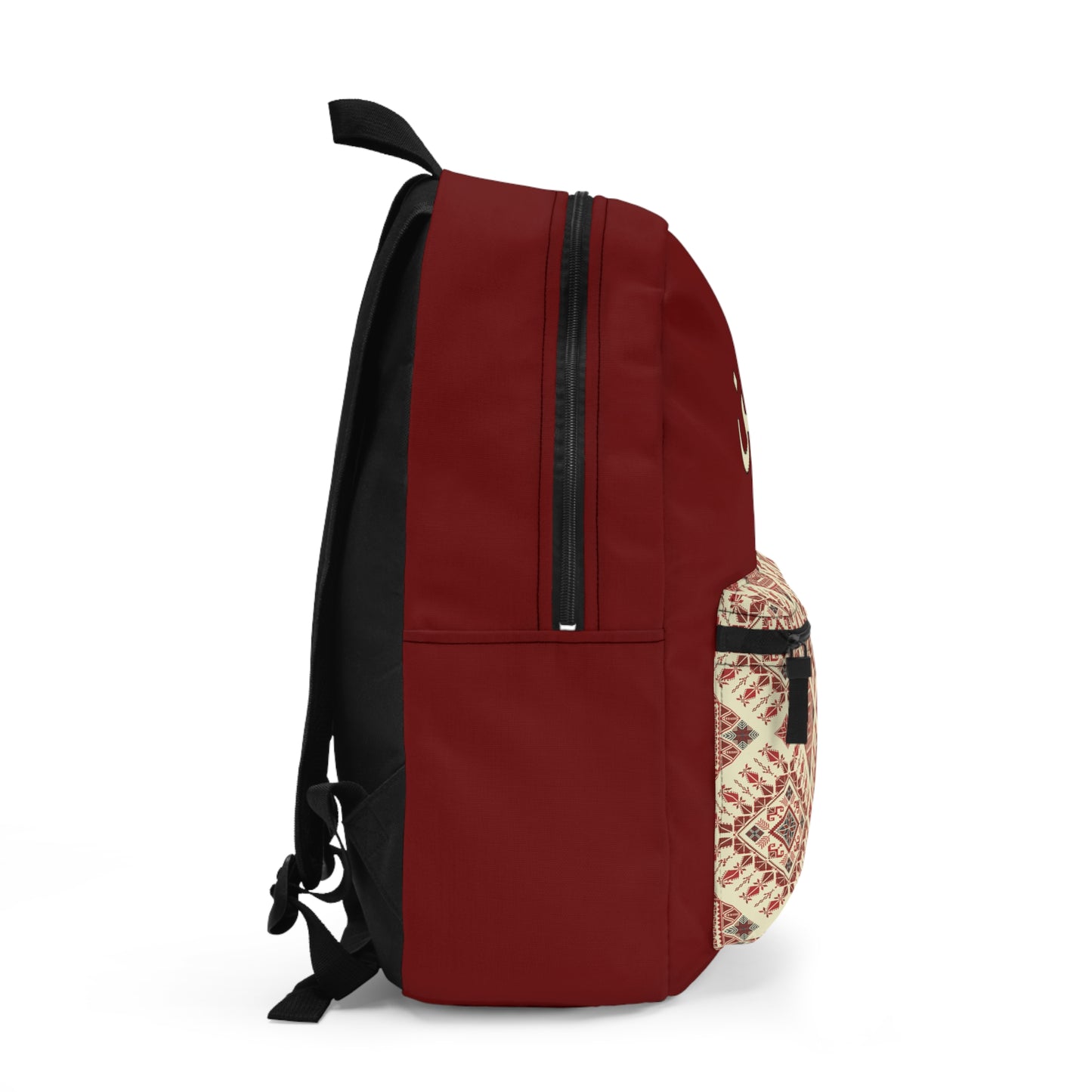 Bordeaux school bag with custom arabic print – islamic back to school gear