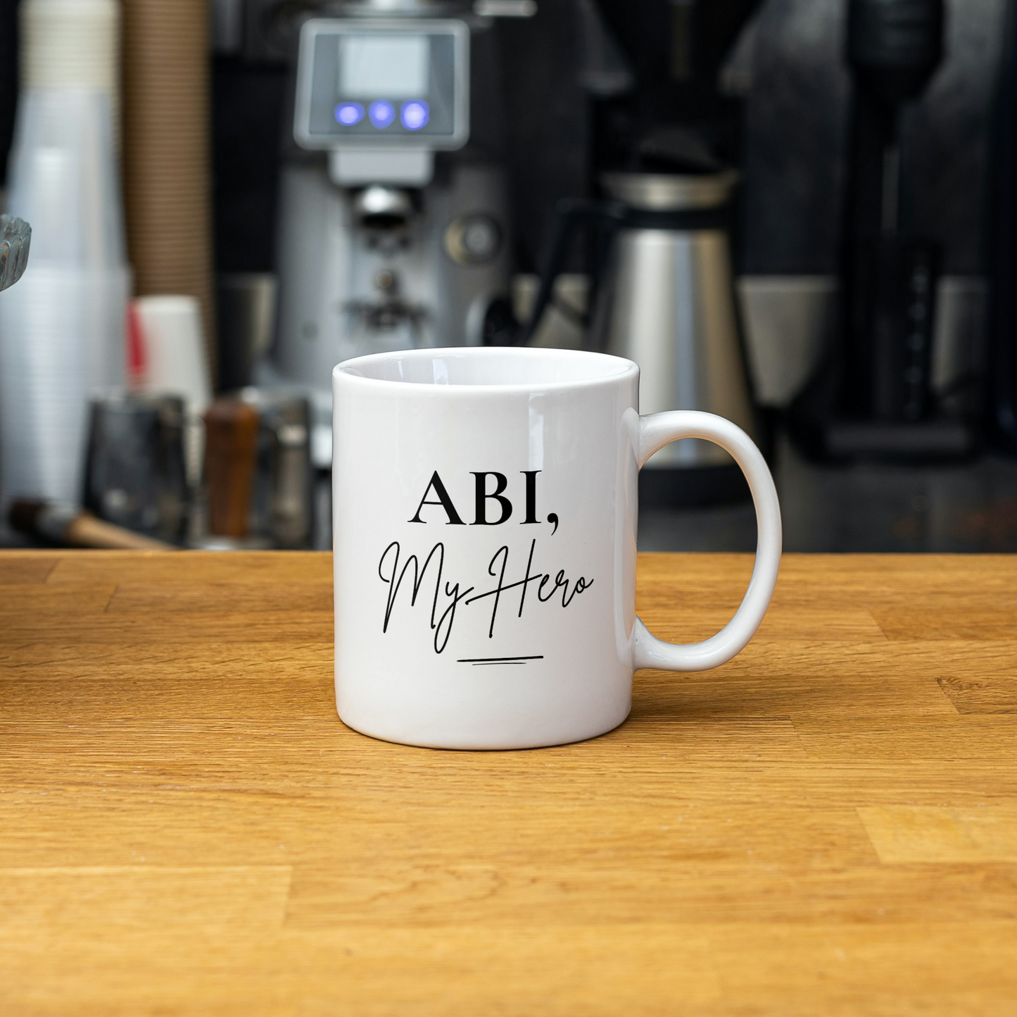 Abi, My Hero Mug – Islamic Dad Gift (Customizable Title)