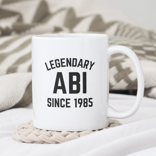 Legendary Abi Mug – Custom Islamic Dad Gift with Year