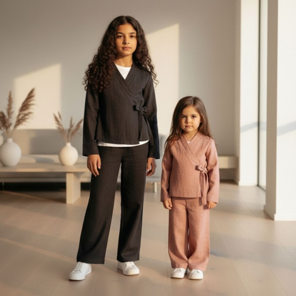 Two-piece sets for girls in the age 4 - 14 years