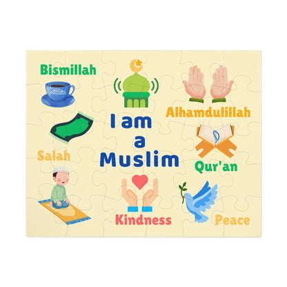 Islamic Educational Puzzle Set for Muslim Kids – 6 Puzzles on Deen, Prophets, Prayer, Daily Life & Values (30–2000 pcs)