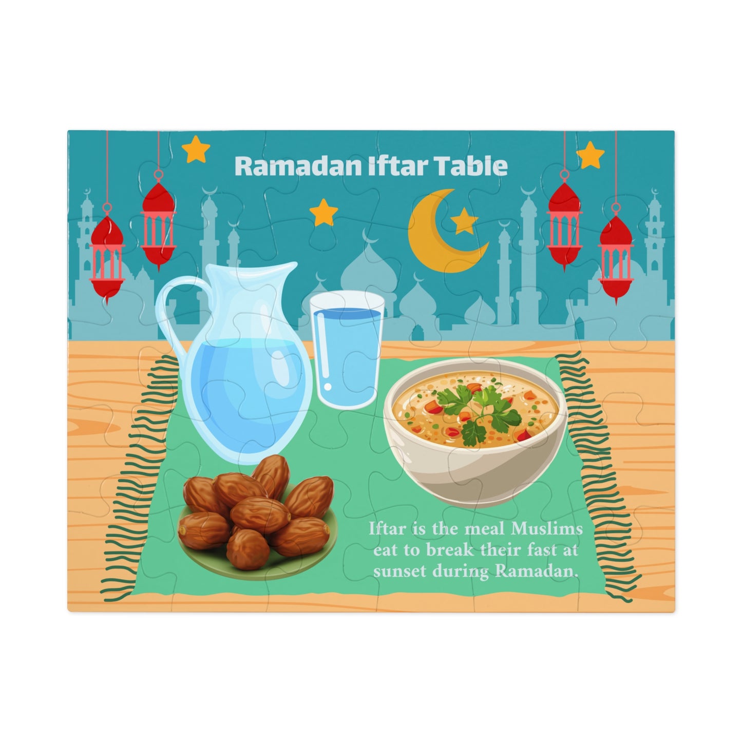 Iftar Puzzle Set – Activity for Muslim Kids & Families
