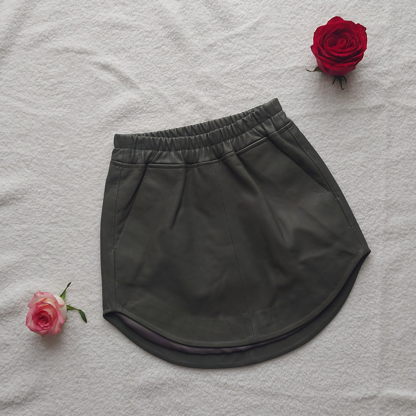 Rok van echt leer (Sample Piece) | Petite Est'y & Ro