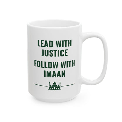 Lead with Justice Mug – Islamic Gift for Muslim Men