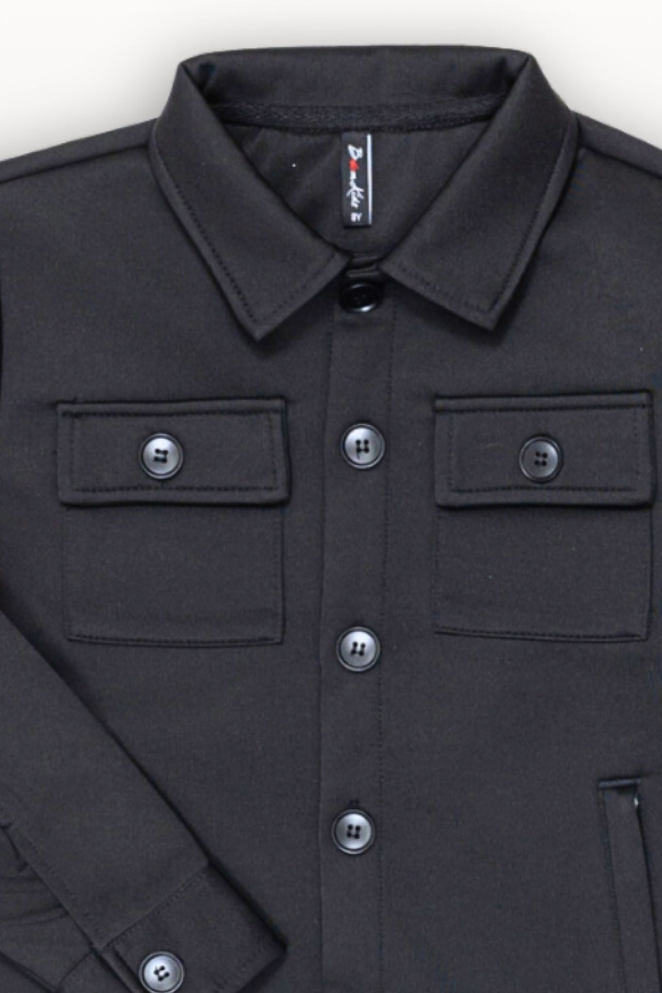 Boys vest jacket and pants in black - versatile casual outfit for kids