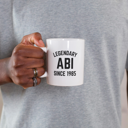 Legendary Abi Mug – Custom Islamic Dad Gift with Year