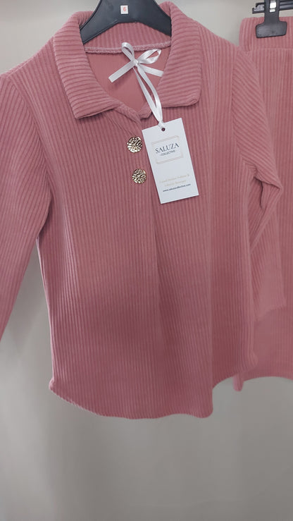 Amira Rib Set - Pink