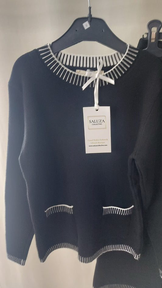 Amal Knit Set - Black