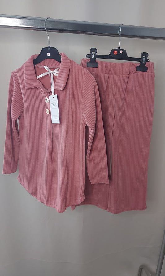 Amira Rib Set - Pink